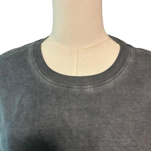 Athletic Carbon Gray Women Cut Out Back Crewneck Muscle Tank Top Shirt SZ XL - Picture 2 of 8